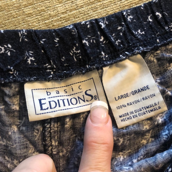 Basic Editions Large Women's SOFT Pants GUC! - Picture 2 of 8